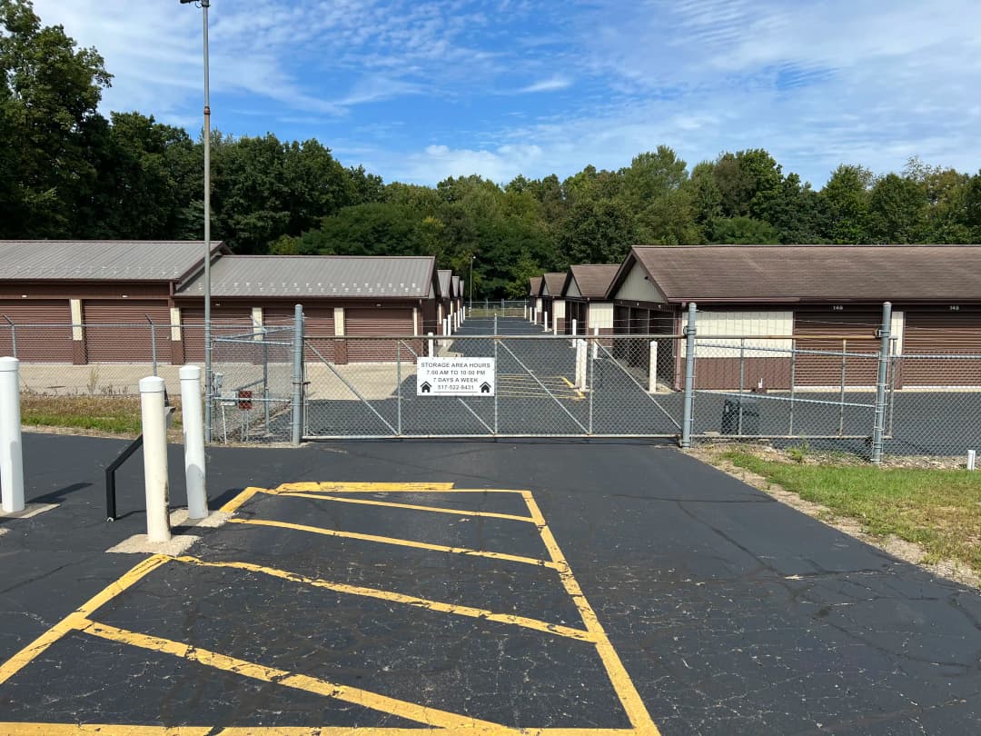 Secure password-protected gate entrance